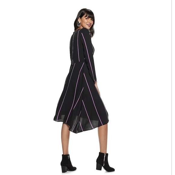 Nine West Front Draped Asymmetrical  Dress - Picture 3 of 10